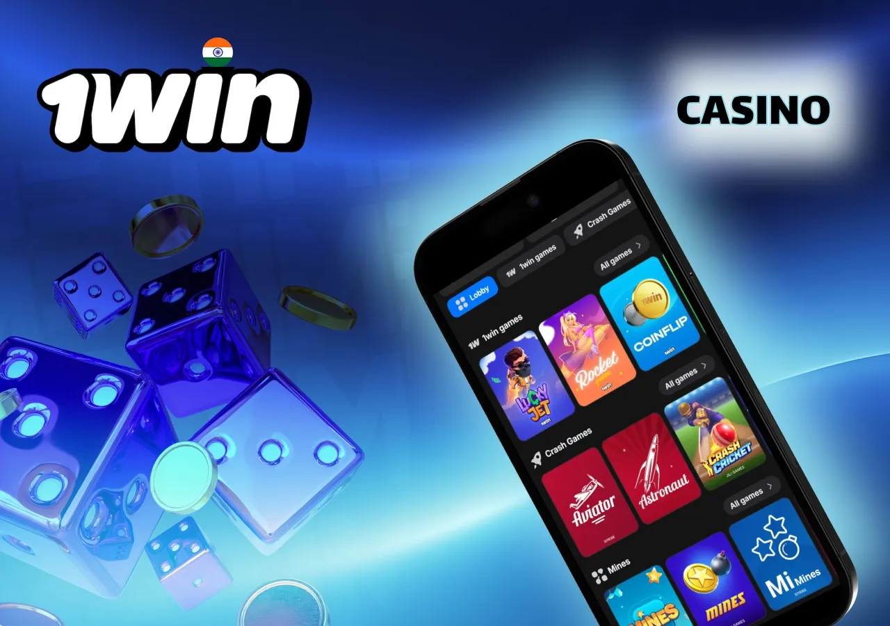 1Win India casino games — slots and table games from top providers